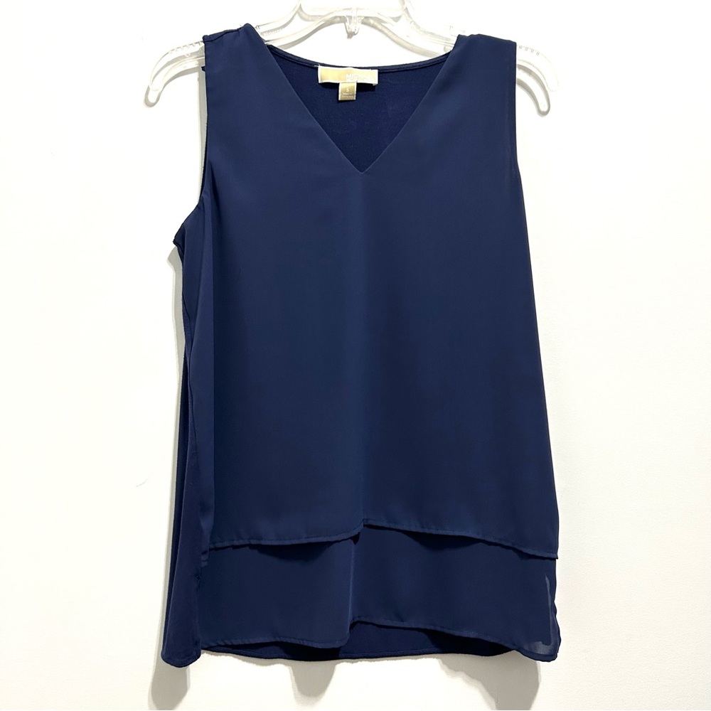 MICHAEL Michael Kors Navy Blue Sleeveless Top